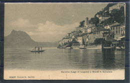 11388 Batello A Vapore "Lugano" - A Grandria, Lago Di Lugano Con Monte San Salvatore Sullo Sfondo - Andere & Zonder Classificatie