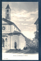 11340 Airolo -  Chiesa E Strada Principale - Andere & Zonder Classificatie