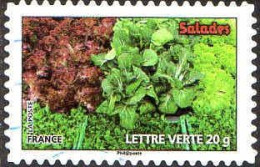 France Poste AA Obl Yv: 740 Mi:5403 Salades (Lign.Ondulées) (Thème) - Vegetazione