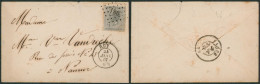 émission 1865 - N°17 Sur Env. Obl Pt 186 (LP 186) "Huy" > Namur / Luxe   (AD) - 1865-1866 Profile Left