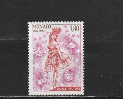 Monaco YT 1345 ** : Anna Pavlova , Danseuse De Ballet - 1982 - Ongebruikt