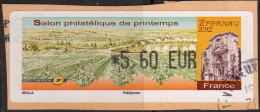 France Lisa Obl (1104) Salon Philatélique De Printemps Epernay (cachet Rond) *5,60 EUR Sur Fragment - 2010-... Abgebildete Automatenmarke