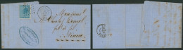 émission 1865 - N°18 Sur LAC Obl Pt 192 (LP 192) "Iseghem" > Ninove / Fabricant De Brosse. (AD) - 1865-1866 Profile Left