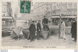 G7- 75) PARIS  INONDE (JANVIER 1910) RUE DE LYON - Inondations De 1910