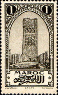 Maroc (Prot.Fr) Poste N* Yv: 98 Mi:49 Rabat Tour Hassan Héliogravure (Trace De Charnière) - Neufs