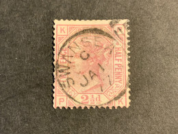 1873 Queen Victoria 2 1/2d Rosy Mauve Plate 4 Used (S 927) - Gebraucht