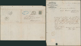 émission 1865 - N°17 Sur LAC Obl Pt 199 (LP 199) "Jumet" > Bracquegnies // Fabricant à Heigne (AD) - 1865-1866 Profile Left