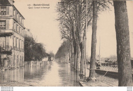 I9- 92) SAINT CLOUD - INONDATIONS 1910 -  QUAI CARNOT SUBMERGE  - (2 SCANS) - Saint Cloud