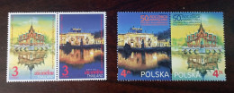 Thailand + Poland Stamp 2022 50th Thai Poland Diplomatic Relation - Palace - Tailandia