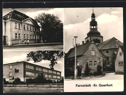 AK Farnstädt /Kr. Querfurt, Kirche, Gebäudeansichten  - Querfurt