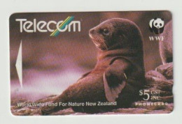 Telefoonkaart-télécarte-phonecard: Telecom New Zealand Limited (NZ) WWF - Nieuw-Zeeland