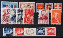 France 1949 - Lot De 15 Timbres* N° 823-824-825-826-833A-834-835-836-839-840-844-846 - Gebraucht