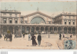 K22- 75) PARIS (VIII°)  LA GARE DE L'EST - (ANIMEE - COULEURS) - Stations, Underground