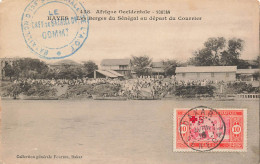 MIKICP6-046- SOUDAN KAVES LES BERGES DU SENEGAL AU DEPART DU COURRIER - Soudan