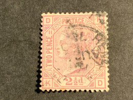 1873 Queen Victoria 2 1/2d Rosy Mauve Plate 11 Used (S 934) - Gebraucht