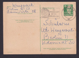 Briefmarken DDR Ganzsache P 41 II C Inter. Selt.Masch.St. Berlin Wo Freundschaft - Cartoline - Usati