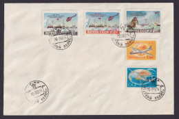 Flugpost Brief Air Mail Sowjetunion UDSSR Attrktiver Antarktis Beleg Polarpost - Storia Postale