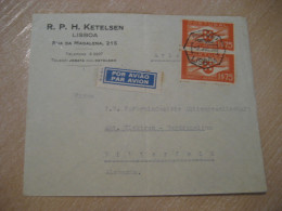 LISBOA 1938 To Bitterfeld Germany Air Mail Cancel RPH Ketelsen Cover PORTUGAL - Briefe U. Dokumente