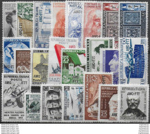 1952 Trieste A Annata Completa 23v. MNH Sassone N. 140/62 - Altri & Non Classificati