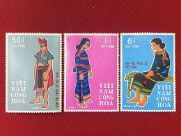 Stamps Vietnam South (Minorite Ethnique - 29/8/1969) -GOOD Stamps- 1 Set/3pcs - Viêt-Nam