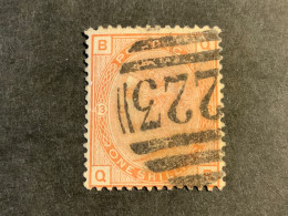 1880 Queen Victoria 1/- Orange Brown Plate 13 Used Wmk Imp Crown  (S 949) - Gebraucht