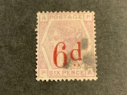 1880 Queen Victoria 6d On 6d Lilac Overprint Plate 18 Used Wmk Imp Crown  (S 951) - Gebruikt