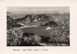 ITALIE - Taormina - Isola Bella E Capo S. Andrea - Montagne - Mer - île - Colorisé - Carte Postale Ancienne - Other & Unclassified