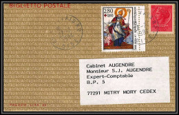 72826 Entier Stationery Italia + Complement Croix Rouge Red Cross Lettre Cover France - 1961-....