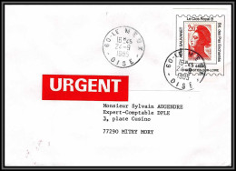 72435 Porte Timbres Le Meux Oisevclos Royal B St Sebastien Sur Loire 1985 Liberté Lettre Cover France - 1982-1990 Liberty Of Gandon