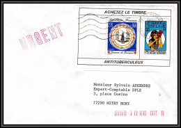 72358 Porte Timbres Saint-Pathus Seine-et-Marne Timbre Antituberculeux LCroix Rouge Red Cross 1990 Lettre Cover France - 1961-....