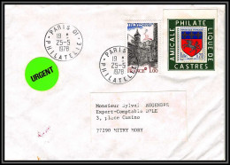 72098 Porte Timbres Pont Ste Maxence 1978 Amicale Philatelique De Castres Tarn 1510 St Lo Lettre Cover France - 1961-....