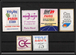 71960 Vignettes - Porte Timbres Neuf Lot De 61989 1985 .. France - Autres & Non Classés