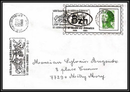 71506 Porte Timbres St Aubin Du Cormier 1988 Ille-et-Vilaine Lettre Liberté Bretagne Cover France - 1982-1990 Liberty Of Gandon