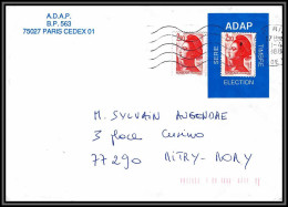 71090 Porte Timbres Adap 1988 Liberté Lettre Cover France - 1961-....