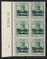 Deutsche Auslandspost Marokko, 1911, 47 HAN U, Postfrisch - Turkse Rijk (kantoren)