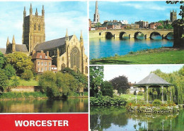 SCENES FROM WORCESTER, WORCESTERSHIRE, ENGLAND. UNUSED POSTCARD  Nd6 - Sonstige & Ohne Zuordnung