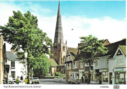 HIGH STREET AND PARISH CHURCH, SOLIHULL, WARKICKSHIRE, ENGLAND. UNUSED POSTCARD  Nd6 - Birmingham