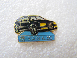 PIN'S    VOLKSWAGEN  GOLF 3   S.A.G.A.  60 - Volkswagen