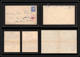 3681 Lettre France Guerre 1939/1945 Mannheim Waldhof Censure Saint-André-lez-Lille Nord 1944 + Courrier - WW II