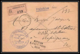 6830/ Lettre Recommandé Retour à L'envoyeur France Guerre 1939/1945 - Pour Perpignan 1940 - Oorlog 1939-45