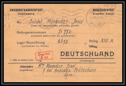 Lettre 2633 Prisonniers De Guerre Kriegsgefangenen War 1939/1945 Stalag 13A Camp 2392 D42  - Oorlog 1939-45