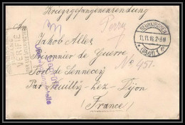 Lettre 1 2946 Prisonniers De Guerre Kriegsgefangenen War 1914/1918 Censuré Neunkirchen P Neuilly-lès-Dijon 1916 - WW I