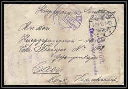 Lettre 1 2814 Prisonniers De Guerre Kriegsgefangenen War 1914/1918 Censuré Diedenhofen Merlenbach P Caen Calvados 1915 - Guerre De 1914-18