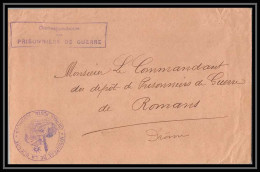 7186/ Carte De Prisonnier De Guerre (War) 1914/1918 Ministère De La Guerre Controle Postal De Pontarlier Pour Roman - Guerra Del 1914-18