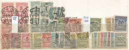Germany WEIMAR - INFLA  Era - "MILLIONEN" - Small Lot Used Pcs Incl. HV 30ML And 5ML In BL4 + ZIG-ZAG - Collections