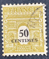 France, Arc De Triomphe 1945, 50c Definitive Used, SG:FR 938 - Used Stamps
