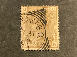 1887 Queen Victoria 4d Grey Brown Used Wmk Imp Crown (S 957) - Gebraucht