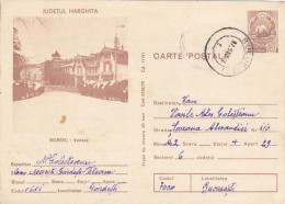 BORSEC HEALTH RESORT STREET VIEW, POSTCARD STATIONERY, 1978, ROMANIA - Entiers Postaux