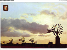 AKPP3-0242-MOULIN - MALLORCA - MOULINS AU COUCHER DU SOLEIL  - Windmills