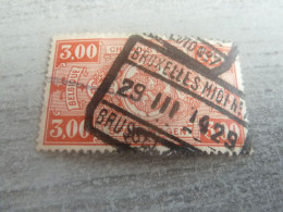 Belgique - Chemins De Fer - Spoorwegen - 3f. - Rouge-orange - Oblitéré - Année 1929 - - Usados